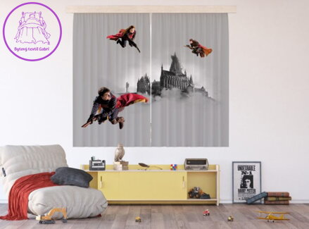  Dětské závěsy kusové 2x90x160cm Harry Potter FCSXL322 - 411