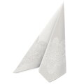 Ubrousky PAW AIRLAID 40x40 cm - Reverse Royal Lace silver-white
