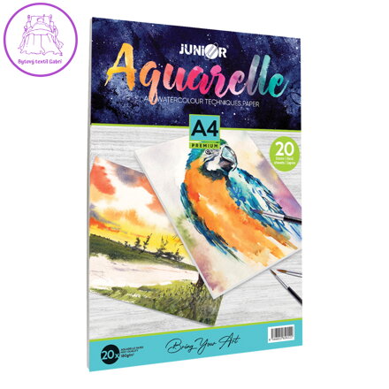Blok na skicovanie a maľbu Aquarelle A4 20-listový, 180g/m2