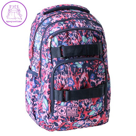 Školní batoh Dexter Play, Pattern pink