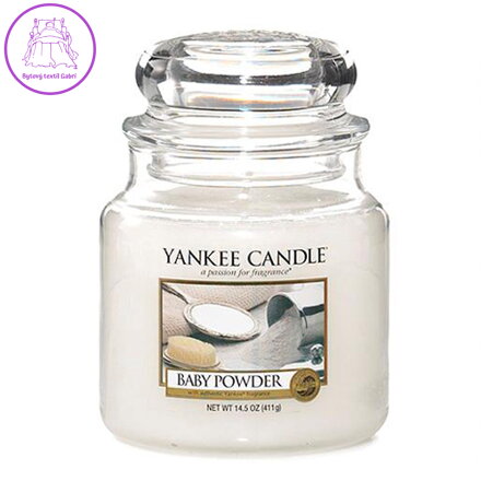 Svíčka Yankee Candle - Baby Powder, střední