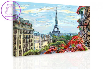 Obraz Kreslená Paříž