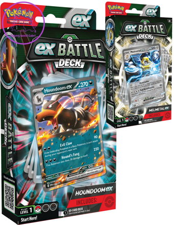 ADC Pokémon TCG: Houndoom / Melmetal ex Battle Deck 60 karet s doplňky 2 druhy