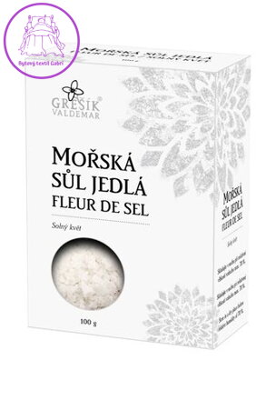 Grešík Sůl Mořská jedlá Fleur de sel 100 g