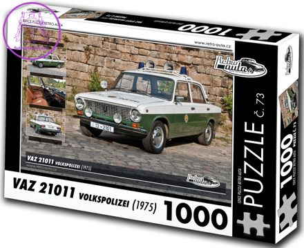 RETRO-AUTA Puzzle č. 73 VAZ 21011 Volkspolizei (1975) 1000 dílků