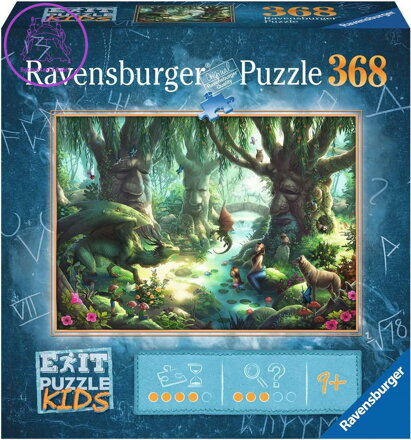 RAVENSBURGER Únikové EXIT puzzle Kids Kouzelný les 368 dílků