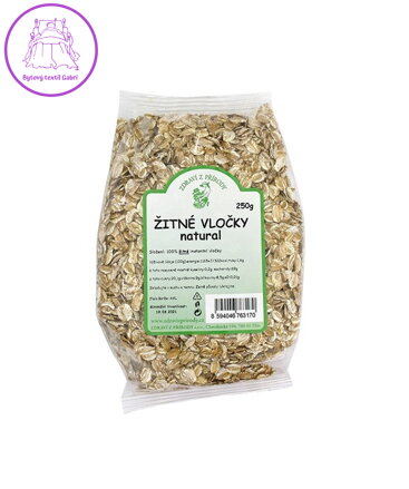 Vločky žitné natural 250g ZP 2933