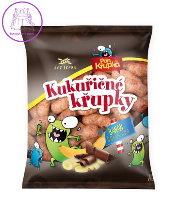 Kukuřičné křupky BANÁN ČOKO 90g REJ 2743