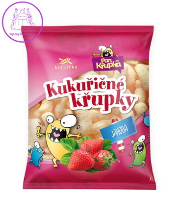 Kukuřičné křupky JAHODA 90g REJ 2744