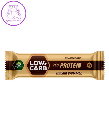 LOW CARB proteinová tyčinka karamel 40g Topnatur 1805