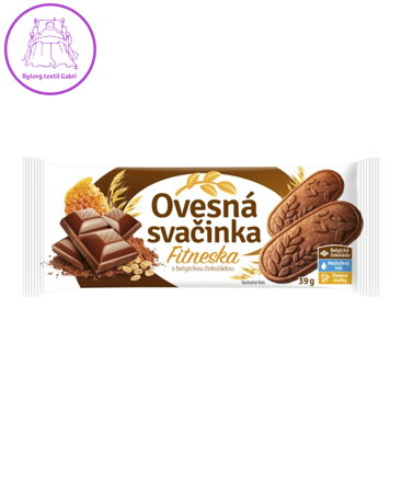 Ovesná svačinka  FITNESKA s BELG. ČOKOLÁDOU 39g Fammilky 3855