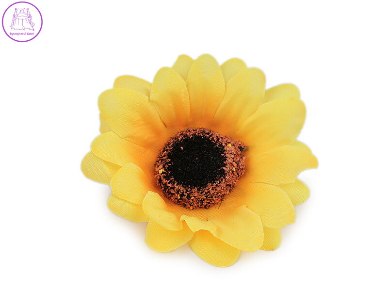 Umělý květ slunečnice Ø7,5 cm