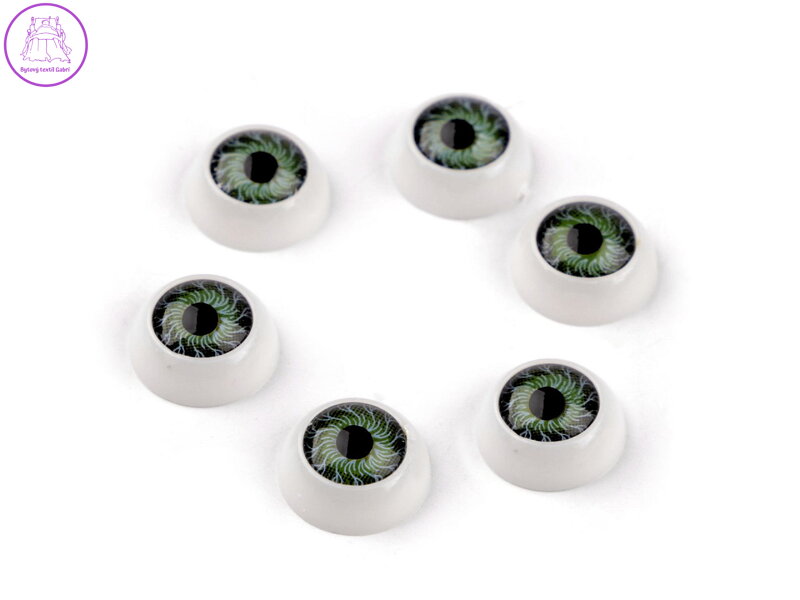 Plastové oči k nalepení Ø12 mm