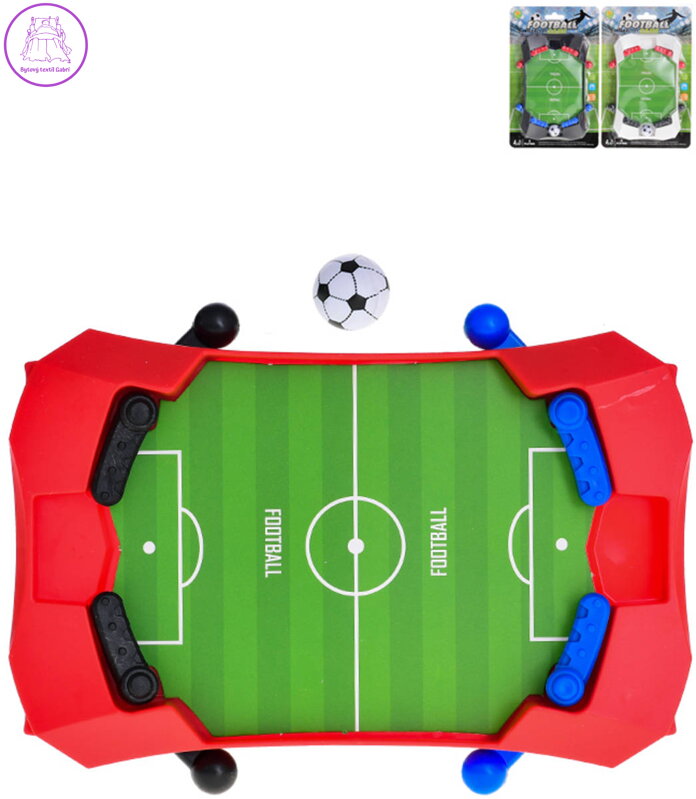 Hra Fotbal stolní malý pinball set s míčem 3 barvy plast *SPOLEČENSKÉ HRY*