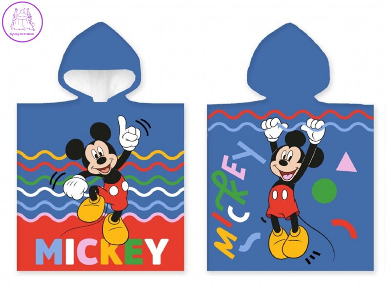 Carbotex Pončo Veselý Mickey Mouse 50x110 cm