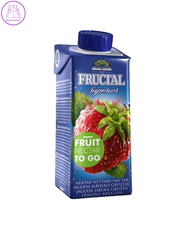 Šťáva jahoda 0,2l Fructal  385
