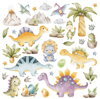 Dětská samolepka na zeď 30x30cm - Dinosaurs