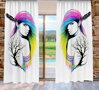 Závěsy dekorační tištěné 2x140x250cm - Miss-art