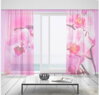 Záclony s 3D potiskem 2x150x250cm - Orchidej