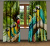 Závěsy 3D dekorační 2x140x250cm Papoušci