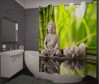  Textilní koupelnový závěs s 3D efektem 145x180cm Art-Budha 71337