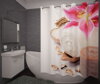  Textilní koupelnový závěs s 3D efektem 145x180cm Art-Spa Lilie 71340