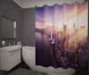 Textilní koupelnový závěs s 3D efektem 145x180cm Art-Město 71325