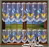 Metrážové vitrážky malované W-AW623567050 Motýlci ( více rozměrů na výběr ) 