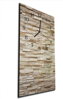 Nástěnné hodiny 30x60cm - Písková kamenná zeď
