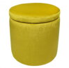 Taburet s úložným prostorem válev tkanina  Prestige žlutá 2778 - více barev