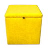Taburet s úložným prostorem tkanina Suedine žlutá 78 - více barev