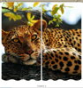 Black out závěsy 3D nebo voálové záclony 3D motiv 7164 Leopard