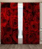 Black out závěsy 3D nebo voálové záclony 3D motiv 7800 Rudé růže