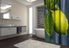 Textilní koupelnový závěs s 3D efektem 145x180cm Art-Citron 2647
