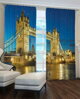Black out 3D komplet závěsů 2x 145x250cm Londýn Tower