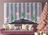 Záclona kusová oblouková vánoční 300x150cm W-Skřítci 