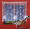 Záclona dětská malovaná Fotbal s řasící páskou  ( mnoho rozměrů )