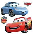 Dětská samolepka na zeď 30x30cm - Disney Cars McQueen a Sally