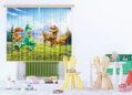 Dětské dekorační závěsy s potiskem 180x160cm - Disney Hodný dinosaurus 4324