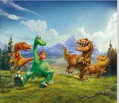 Dětské dekorační závěsy s potiskem 180x160cm - Disney Hodný dinosaurus 4324