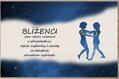 Prostírání na stůl - Blíženci (22.5. - 21.6.) - modré