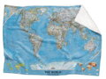  Fleecová fotodeka - Mapa světa více rozměrů 