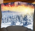 Fleecová fotodeka - Zasněžená krajina více rozměrů