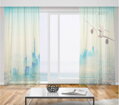 Záclony s 3D potiskem 2x150x250cm - Letadlo nad Dubají