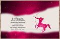 Prostírání Střelec (23.11. - 21.12.) - červené