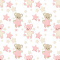  Zatemňovací dětské závěsy black out efekt 2x130x250cm - Teddy bear pink