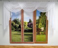 Voálová draperie 600x160cm bílá Fir-A11 ( více barev lemovek )