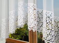 Voálová záclona s krajkou 600x250cm Fir-Atena