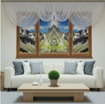 Draperie z voálu 600x70cm Fir-N19-2 ( 2 barvy )