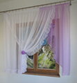 Voálová záclona s kytičkou 360x160cm Fir-Žaneta vzor 1  ( mnoho barev )